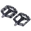 1 Pair Mountain Bike Pedals Universal Lightweight Titanium Alloy Road Bike Pedals for Road Mountain BMX MTB Bike Black