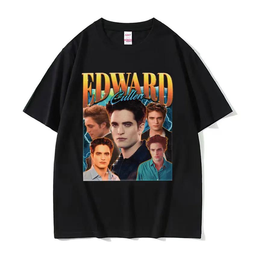 Maglietta Divertente Meme Hot Twilight Eggward Parodia di Edward Cullen Maglietta Humor Unisex Donna Casual Maglietta a Maniche Corte 100% Cotone Top