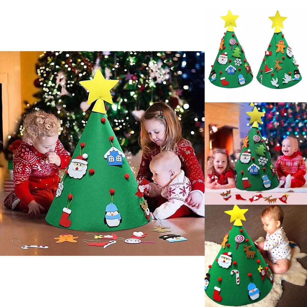 Adorable Diy 3d Cone Felt Christmas Tree Ideal For Toddler's Festive Decorations