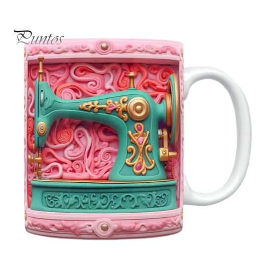 Personalized Accent Mug Crochet Ceramic Coffee Cup Yarn Hooks And Tools Design Knitting Mom Gift for Crocheting Moms Grandma Wife Daughter