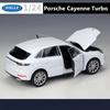 Welly 1/24 Porsche Cayenne Turbo SUV Legeringsbilmodell Støpt Metall Terrengkjøretøy Bilmodell Høy Simulering Barneleke Gave