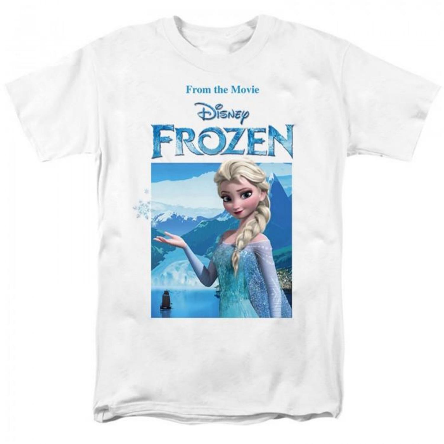 frozen Womens_Ladies Elsa Snowflake T-Shirt XXXXL