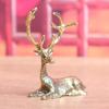 Brass Deer Figure Home Decor Ornament Creative Home Office Desktop Deer Ornament Crafts Tea Pet Decoration