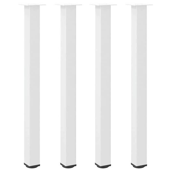VidaXL Bar Table Legs 4 Pieces White 110-112 Cm Steel 4012481