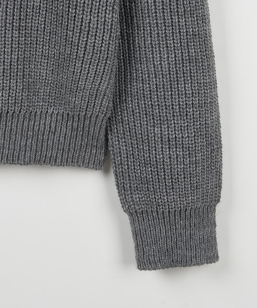 NODU Saddle Hazzi Essential Raglan Knit [Gray]