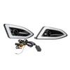 Pair LED Fog Lights Front Left Right Daytime Running Lamp Replacement for Ford Edge 2015‑2018