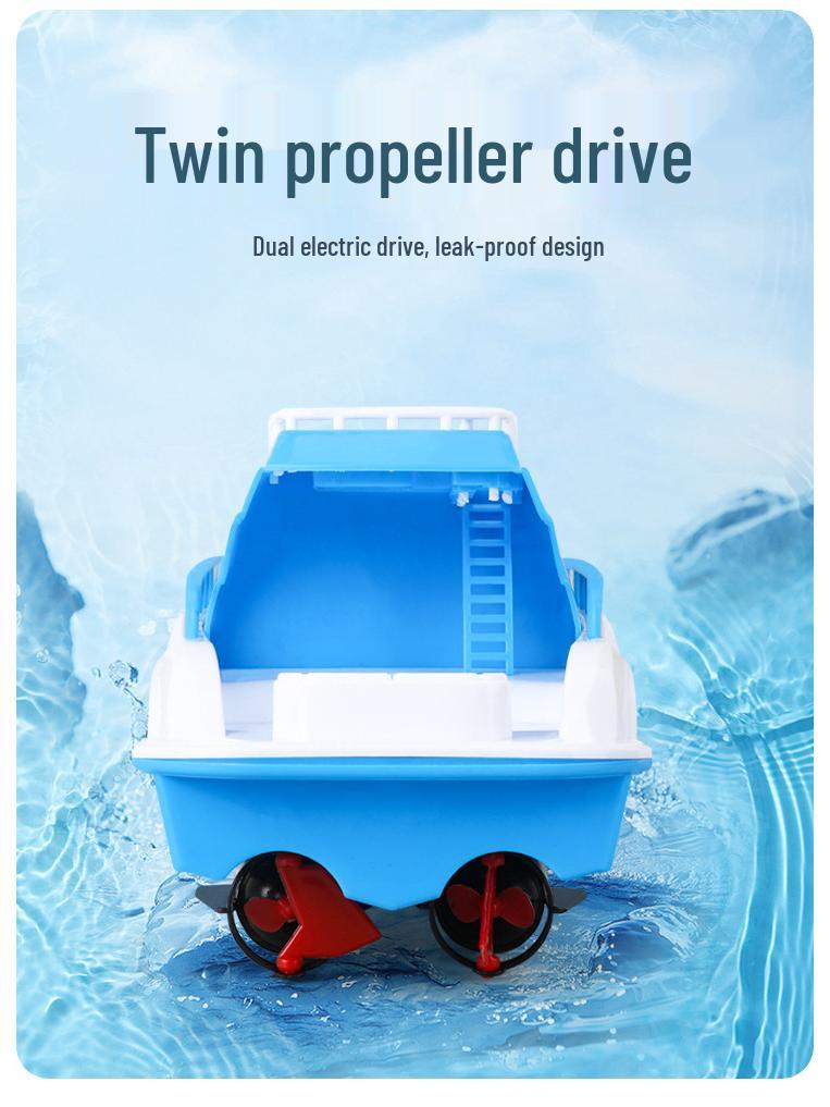 Kids' Electric Speedboat Toy: Water-Ready Yacht Model for Bath Time Fun