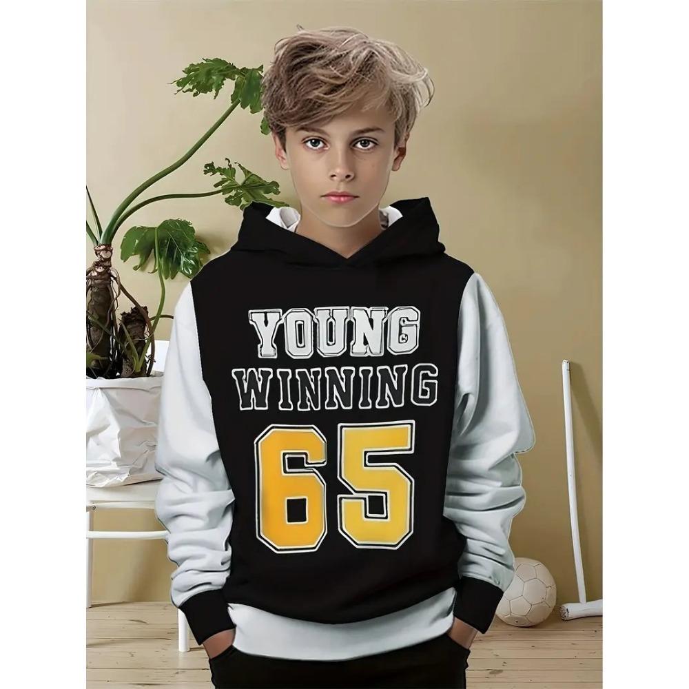 

Children s Sports Style 3D Digital Printed Boys Fashion Hoodie Sweatshirts 160