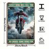 Vintage Metal Sign Moto Cross Biker Retro Wall Decor Garage Bar Poster