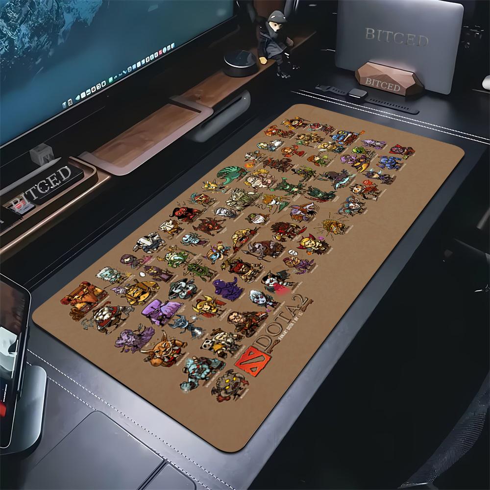 Premium DOTA Gaming-Mauspad Erweitertes Schreibtisch-Mauspad Langlebiges Mauspad Anti-Rutsch-Gummi Rutschfeste Stoffoberfläche Computer-Mauspad