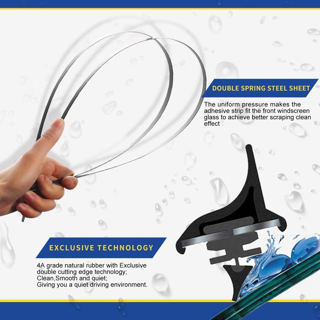 2 Wipers Replacement For Benz 2008-2014 W207 W212 W218 W204 Class C250 C300 C350 C63 AMG W218 C218 CLS550 CLS63 AMG Replacement Windshield Wiper