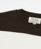 Belief Essential Hard Twist Cotton Short Sleeve Striped Knit (Ivory/Brown)