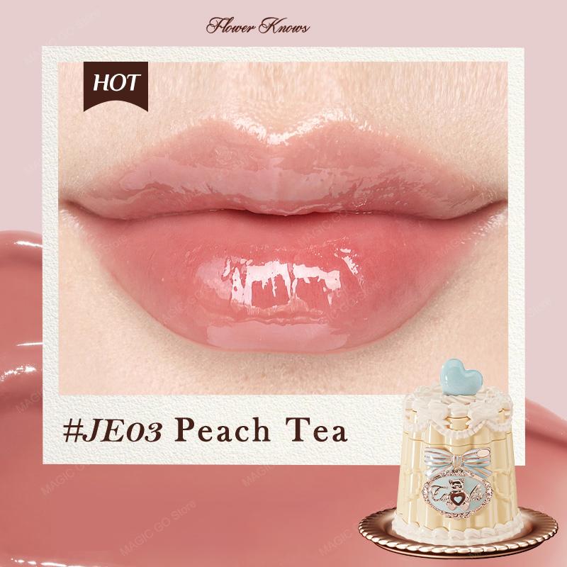 Flower Knows Sweetie Bear Hydrating Glossy Lip Tint Moisturizing Long Lasting Non-Sticky Vegan Lip Gloss for Smooth Moist Lips