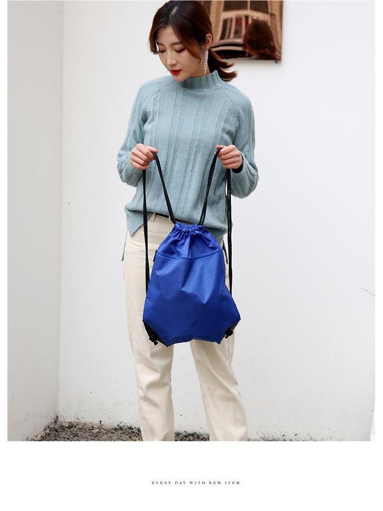 Unisex Oxford Waterproof Drawstring Backpack - Gym & Outdoor Use