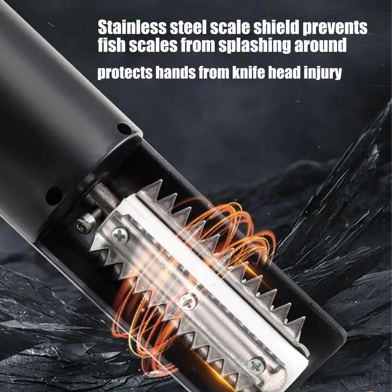 New For Home Electric Fish Scaler Fish Scale Remover Tool USB Rechargeable Cordless Scraper Cleaning Gear With Protective Cover