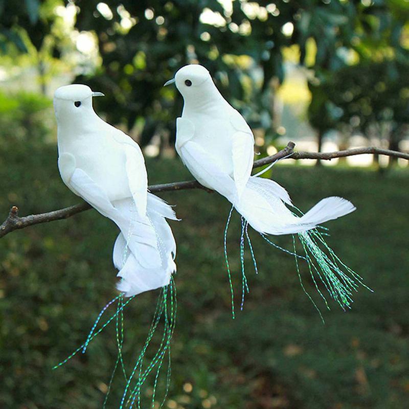 CreepyParty Kunstvogels Op Clips – 12 Stuks Decoratieve Vogel Ornamenten | Voor Kerstboom, Kransen En Crafts