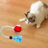 New Cat Interactive Ball Toys Automatic Rolling Ball Faux Tail Rechargeable Smart Pet Electric Toy Cat Training Imitate Mouse