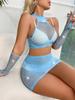 Fishing Net Dress Transparent Women'S Sexy Two Piece Set Open Crotch Bodystockings Dacne Party Club Mini Dress Sex Clothes