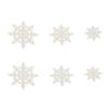 Festive Paper Snowflake Ceiling Decor Set of 6 for Christmas Festivities