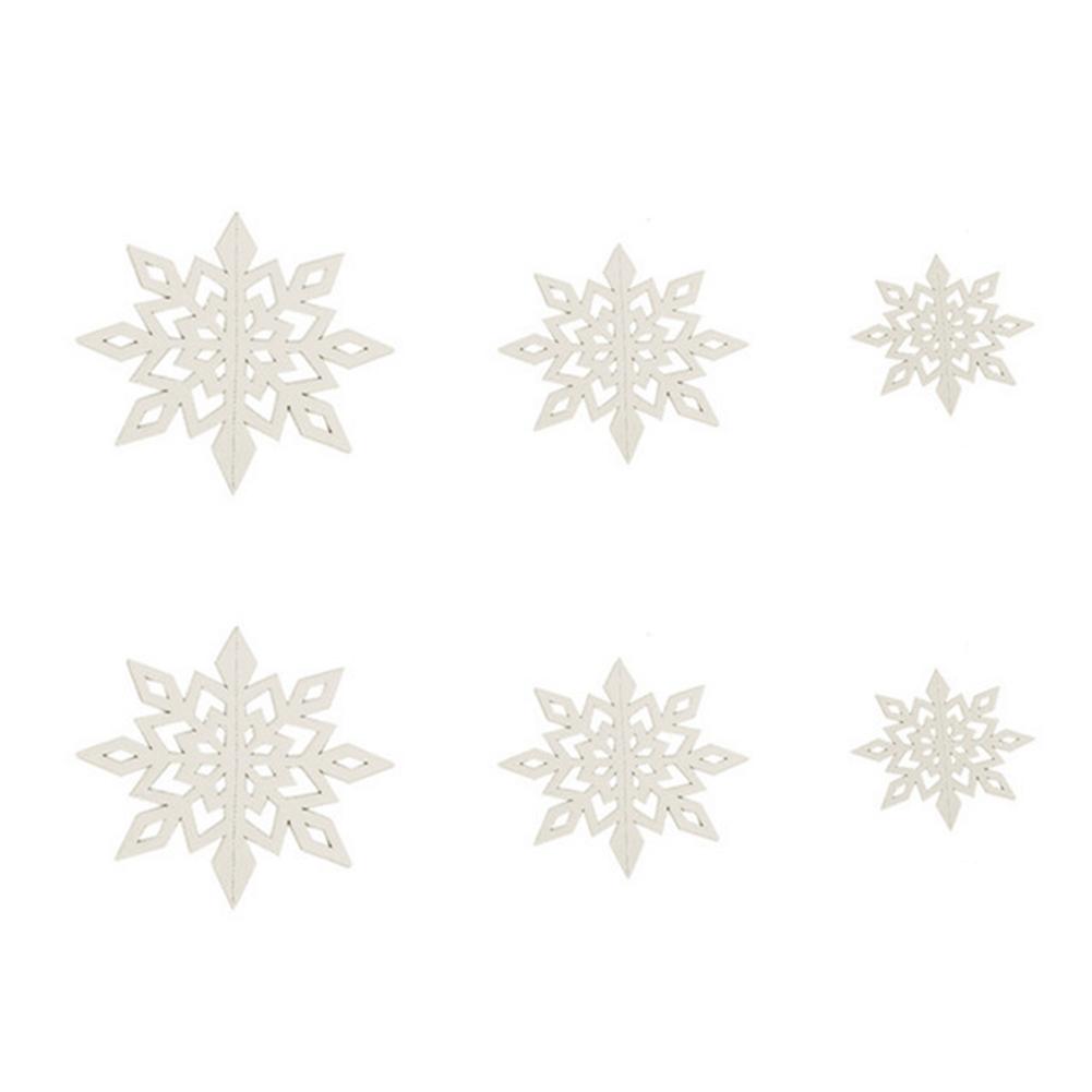 Festive Paper Snowflake Ceiling Decor Set of 6 for Christmas Festivities