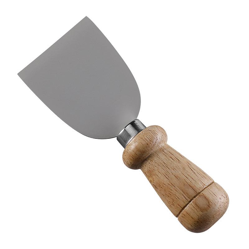 Stainless Steel Cheese Knife Set with Rubber Wood Handles