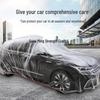 Universal Disposable Car Cover: Sun, Rain & Dust Protection, Transparent Plastic Full Cover