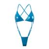 2026 Soft Solid Color Fashionable Sexy One-piece Swimsuit Women's New One-piece Swimsuit