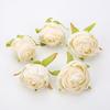 5/10Pcs 4cm Artificial Silk Tea Buds Roses Heads for Wedding DIY Wreath Scrapbook Fake Flowers Wall Decorations Home Room Decor