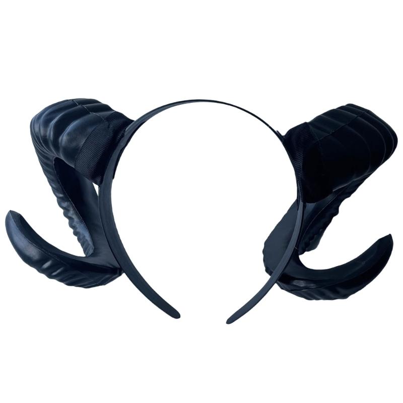 

Spooky Devil Horns Hair Accessory Headband Soft Hairpieces Theme Party supply for Halloween Celebrations