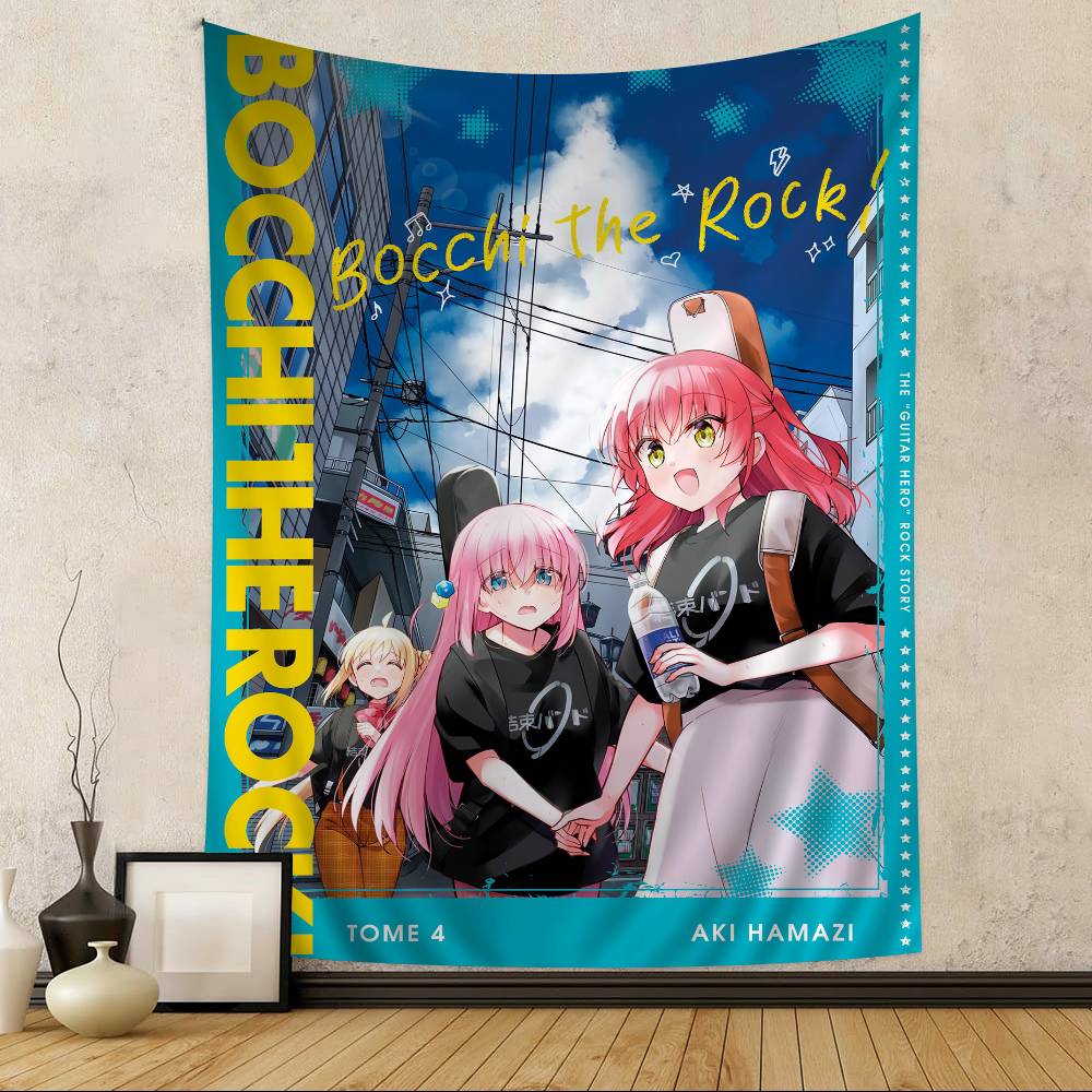 

Anime Singer BBocchi The Rock Cartoon Tapestry Wall Hanging Decoration Household Home Decor 74x94cm(29x37in)