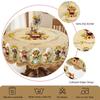 1 Piece of Summer Retro Farmhouse Pastoral Pattern Rectangular Tablecloth, Cow, Flower, Pattern Printed Round Tablecloth, Party Tablecloth, Home Table
