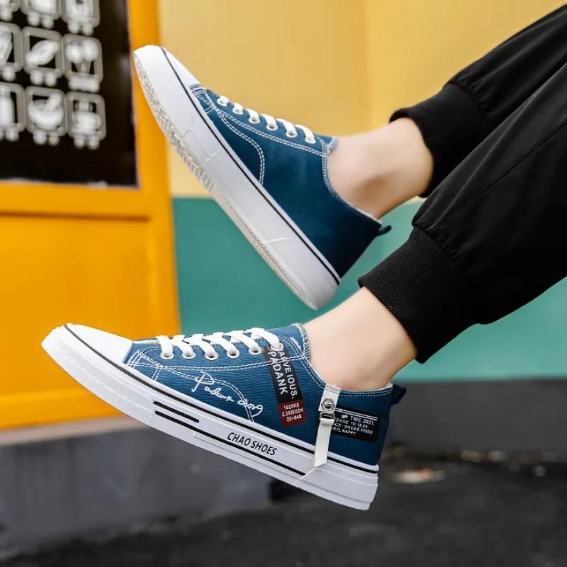 Men's Cotton Shoes Winter Korean Style Fashion Plush Warm Casual Shoes Thicken Low Top LaceUp Snow Sneakers Zapatillas De Hombre