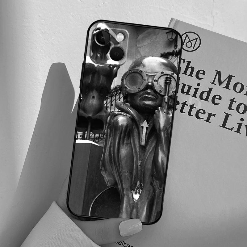 Hr Giger Li II Phone Case For iPhone 16 15 13 11 12 14 Pro Max 13 12 mini XR 16e 15 16 Plus Full Cover