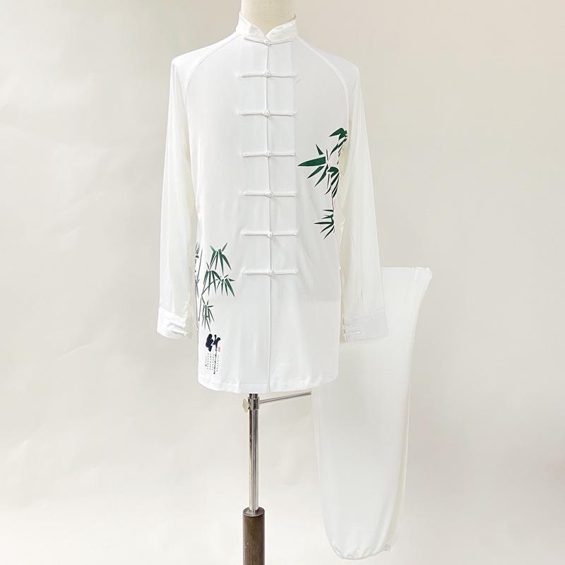 Royal Chen Silk Tai Chi Martial Arts Suit - Unisex Summer Performance & Morning Exercise Lantern Pants