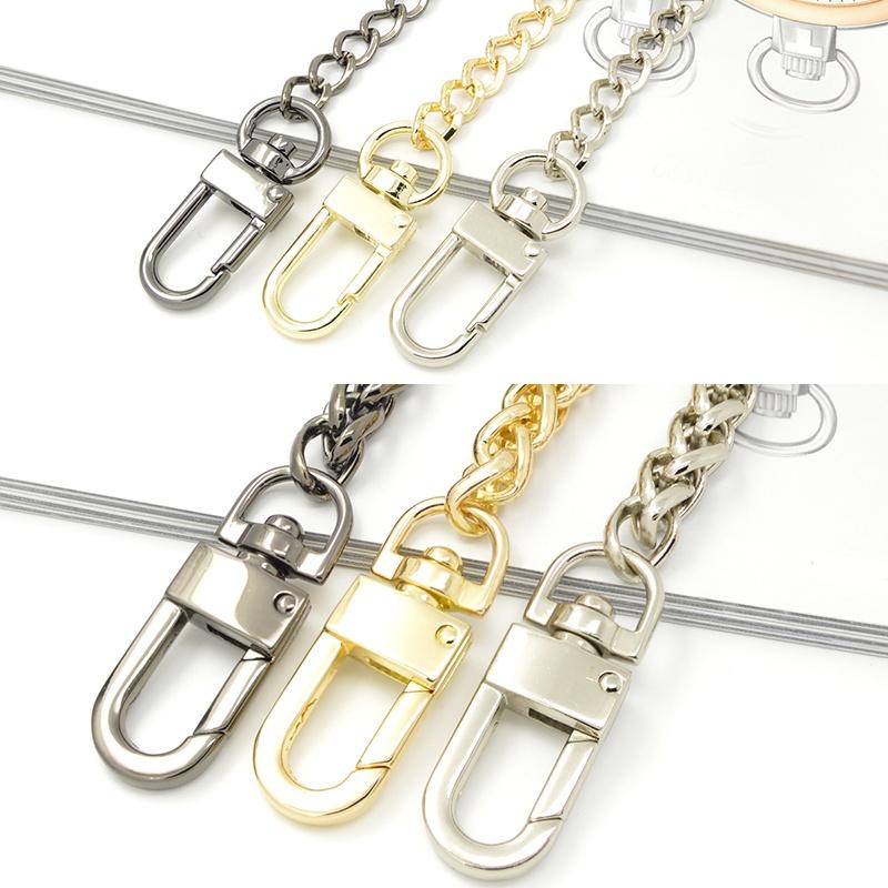 Cadena de Acero Inoxidable de 120cm Correa Asa Bolso de Mano Hombro Cruzado Bolso de Mano Metal Repuesto