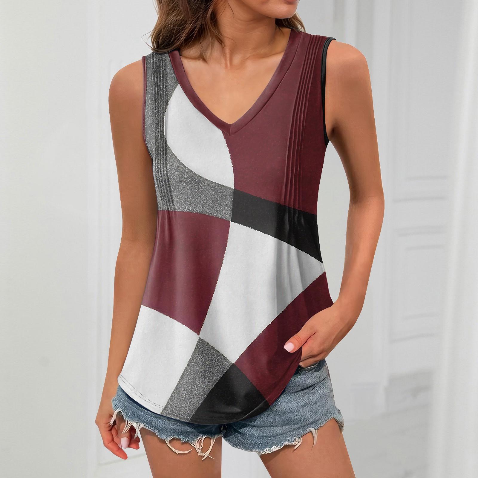 

Женская майка для девочек, однотонный повседневный топ, топы на бретелях для женщин, свободные топы без рукавов, струящиеся S винный