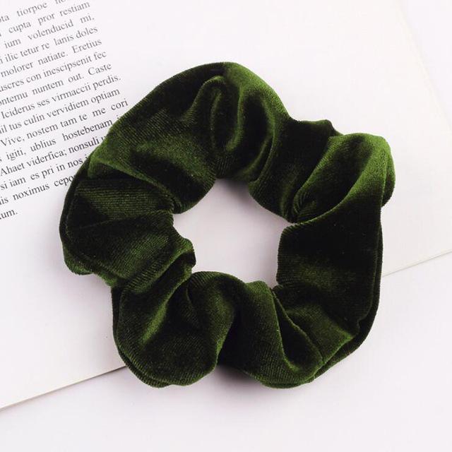 Classic All-match Velvet Scrunchies Women Girls Elastic Hair Rubber Bands Accessories Tie Hair Ring Rope Lady Headdress Headwear