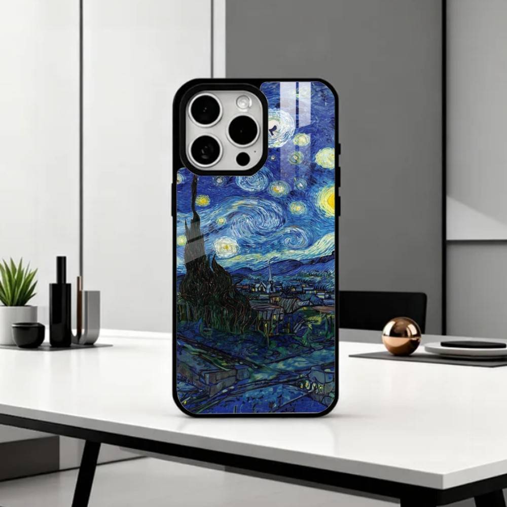V-Van G-Gogh The Starry Night   Phone Case For iPhone17,16,15,14,13,12,11 Plus,Pro Max Magnetic For Magsafe Wireless Charging