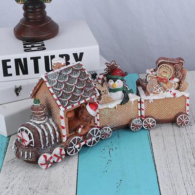 Treno Decorazione di Natale Ornamento Regalo Giorno di Natale Uomo di Pan di Zenzero Orso di Babbo Natale Artigianato