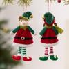 Boy Girl Hanging Bell Elf Cute Christmas Tree Pendant Elf Plush Doll  Christmas Party