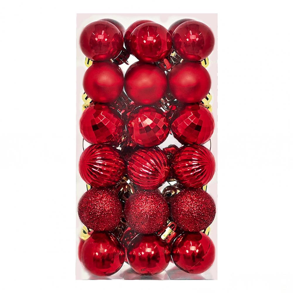 Bruchsichere Weihnachtskugeln Weihnachtskugeln Kunststoffkugeln 36 Stück Mini Bruchsichere Weihnachtskugeln Glänzend Matt