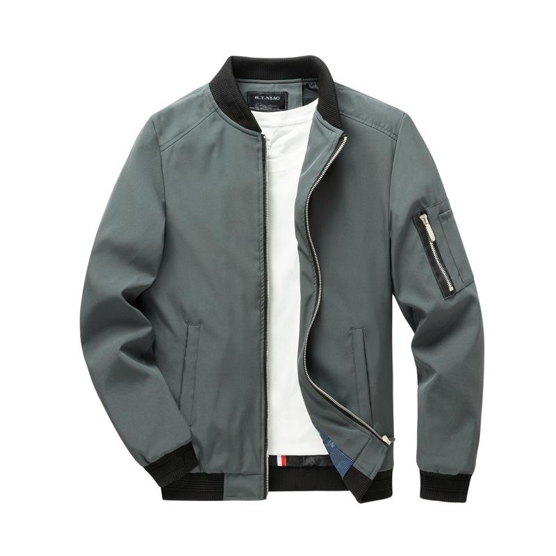 Giacca da uomo taglia grande sottile vestibilità slim alla moda casual per primavera e autunno giacca da autunno da uomo