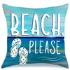 Ocean beach theme pillowcase Coconut tree Starfish print living room sofa cushion cover bedroom room home Decoration