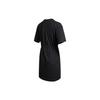 Nike Sportswear GX Casual Breathable Letter Print Round Neck Short Sleeve Dress Women Dress Black DD5783-010