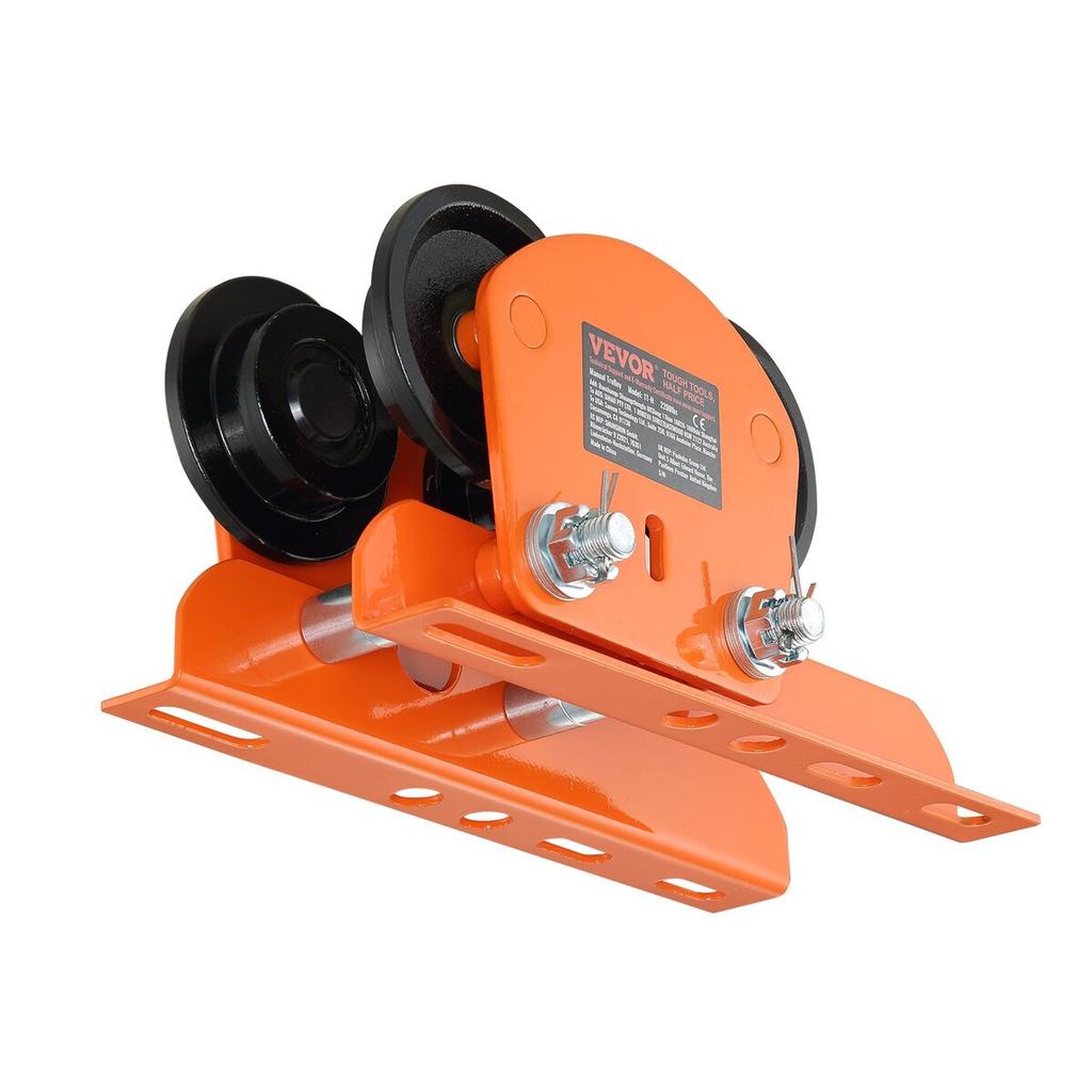 Electric Hoist Manual Trolley, 2200 lbs/1 Ton Capacity for PA200 PA250 PA300 PA400 PA500, Push Beam Trolley with Dual Wheels, 2.68"-4.33" Adjustable