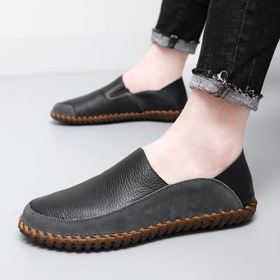 Men's Casual Shoes Slip On Genuine Leather Mens Party Loafers Handmade Moccasins Men Light Comfortable Driving Flats Men