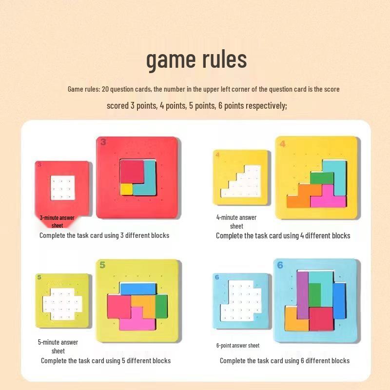 Colorful Block Puzzle: Parent-Child Two-Player Concentration Game