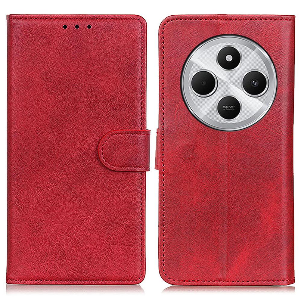Dla Xiaomi Poco C75 4G/Redmi 14R 5G/14C 4G Etui portfel z podstawką Skóra o fakturze skóry krowiej Pokrowiec na telefon