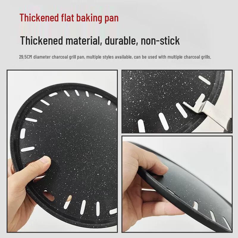 Portable Non-stick Outdoor BBQ Griddle Pan (Set of 2)