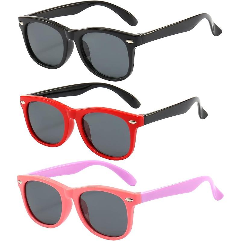 

3 упаковки детских солнцезащитных очков для мальчиков и девочек